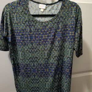 LuluRoe Navy Irma Tee